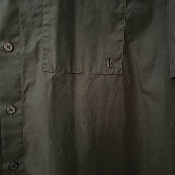 Men’s Calvin Klein Navy Blue Button Down Relaxed Fit Large - Picture 3 of 4